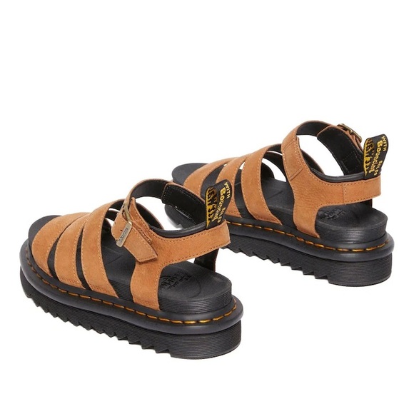 New Dr. Martens Brown Blaire Athena Leather Sandals woman Size 11 - Picture 3 of 10